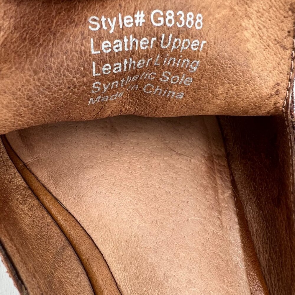 Madewell Brown Leather Pointed-Toe Mules Size 8.5 - Picture 4 of 7